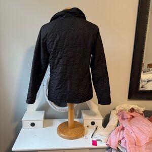 100 Jane Ashley Black Quilted Puffer Jacket